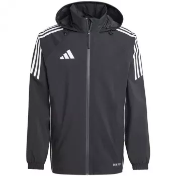 adidas Tiro 24 Rain miesten jalkapallo sadetakki musta/valkoinen L
