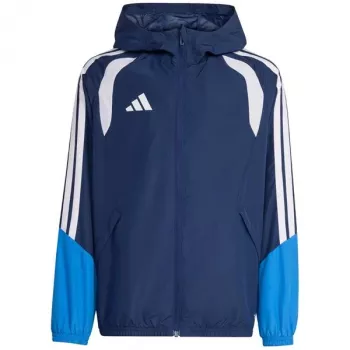 adidas Tiro 26 Competition kaiken sään takki lasten Team Navy Blue/valkoinen 164cm