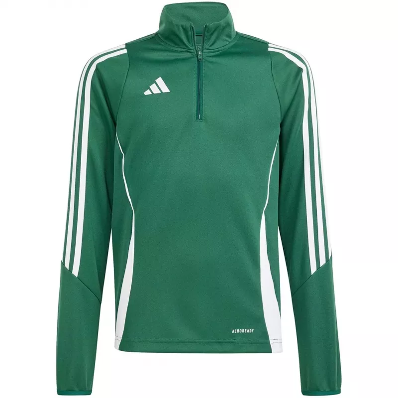 adidas Tiro 24 treenitoppi lasten collegepaita vihreä IR9362 152cm