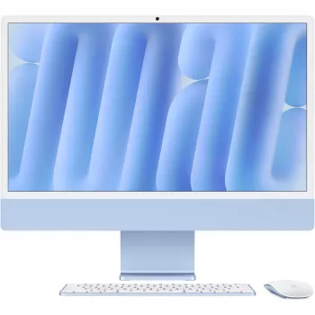 Apple iMac 24 tuuman näyttö sininen M4 10-Core CPU 1TB SSD Nano-Texturglas Touch ID:llä