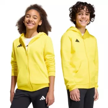 adidas Entrada 26 Full Zip huppari lapset keltainen 140cm