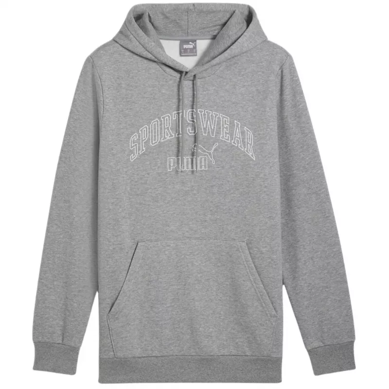 PUMA Essentials+ Logo LAB Gradient huppari - keskiharmaa melange - miehet M