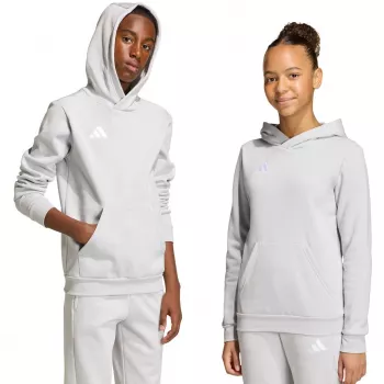 adidas Entrada 26 Hoody lasten harmaa 128 cm