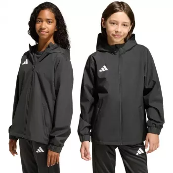 adidas Entrada 26 säänkestävä takki lasten musta JZ9104 128 cm