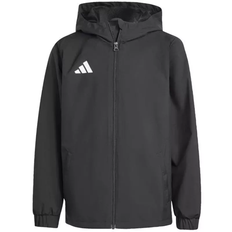 adidas Entrada 26 säänkestävä takki lasten musta JZ9104 128 cm