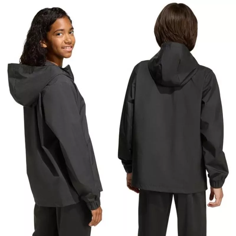 adidas Entrada 26 säänkestävä takki lasten musta JZ9104 128 cm