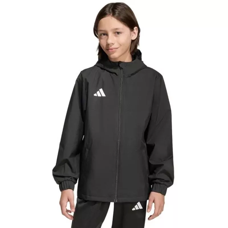 adidas Entrada 26 säänkestävä takki lasten musta JZ9104 128 cm