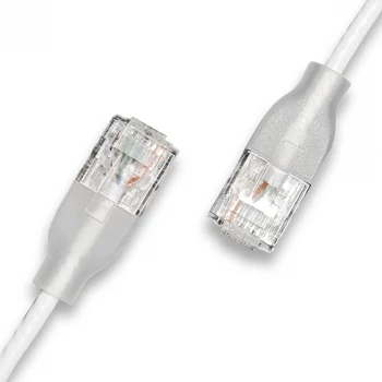 WANTEC eGlow UTP CAT6a verkkokaapeli, 0,5 m, valkoinen