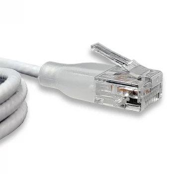 WANTEC eGlow UTP CAT6a verkkokaapeli, 0,5 m, valkoinen