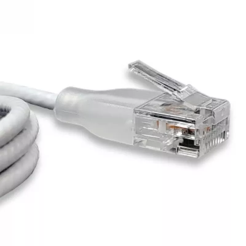 WANTEC eGlow UTP CAT6a verkkokaapeli, 0,5 m, valkoinen