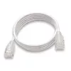 WANTEC eGlow UTP CAT6a verkkokaapeli, 0,5 m, valkoinen