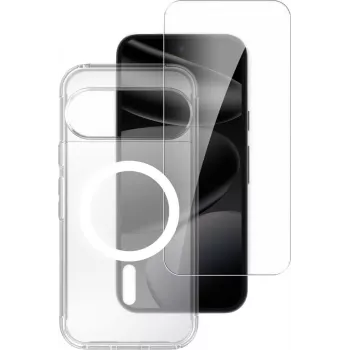4smarts 360° Premium-suojasarja Google Pixel 11 / 11 Pro – panssarilasi näytönsuoja & kirkas TPU-kotelo