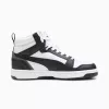 Puma Rebound V6 Mid lasten sneakerit valkoinen musta 393831 01 koko 38.5