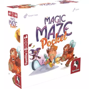PEGASUS Magic Maze Pocket kooperatiivinen reaaliaikainen labyrinttipeli, 1-4 pelaajaa, yli 8-vuotiaille, 15 minuuttia