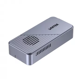UNITEK USB4 M.2 NVMe SSD-kotelo aktiivisella jäähdytyksellä, 80Gbps, työkaluton, alumiini, USB-C