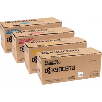 Kyocera alkuperäinen TK-5345 värikasettisarja 4 kpl:n pakkaus musta syaani magenta keltainen High Yield ECOSYS M5526cdw/P5026cdw
