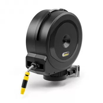 Kärcher Hose Box HBX 5.30 automaattinen seinäpuutarhaletkukela, 30 m, 1/2 tuumaa, keltainen/musta