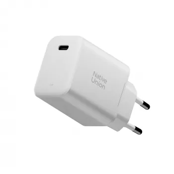 Native Union Fast GaN laturi 45W PD USB-C seinälaturi - valkoinen (EU)