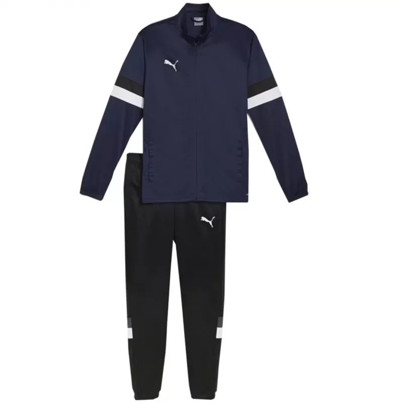 PUMA miesten Team Rise -verryttelyasu Navy Blau Schwarz S 658653