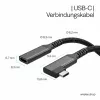 ShiverPeaks USB-C-jatkokaapeli USB-C/C 3.2 PD 90° - kaapeli - digitaali/data