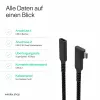 ShiverPeaks USB-C-jatkokaapeli USB-C/C 3.2 PD 90° - kaapeli - digitaali/data