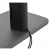 B-TECH AV SYSTEM X - yleiskäyttöinen kaksinkertainen litteän näytön lattiajalusta (VESA 600 x 400) - 2,4 m, musta