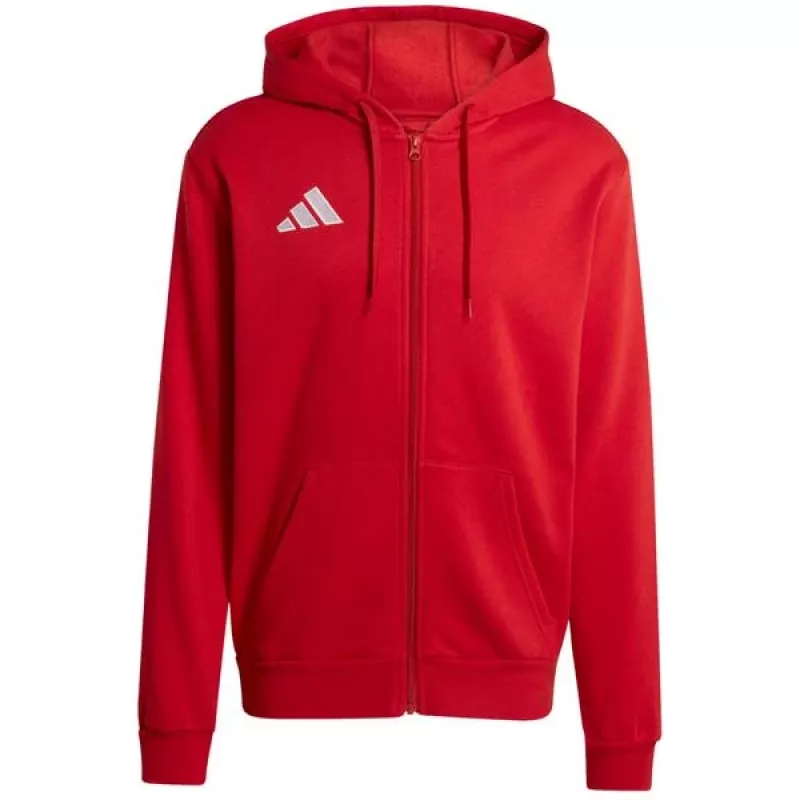 adidas Entrada 26 Full-Zip huppari miehet punainen 2XL