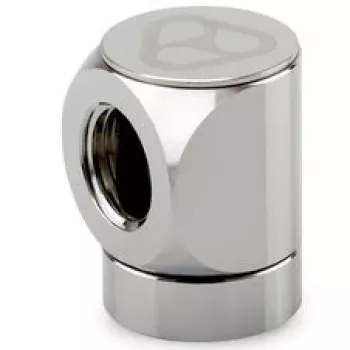 Thermal Grizzly DeltaMate Rotary 90° -adapteri G1/4 inch - G1/4 inch, kiiltävä nikkeli