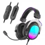 FIFINE H16 7.1 Surround-ääninen RGB-pelikuuloke - musta
