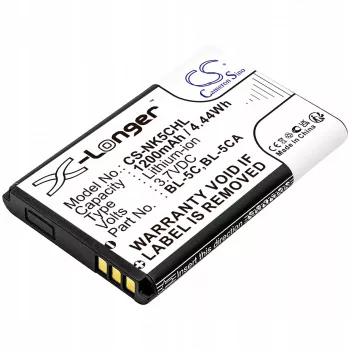 Cameron Sino 1200mAh Li-ion akku Nokia BL-5C, BL-5CA, Teltonika, Lark BL-6SP
