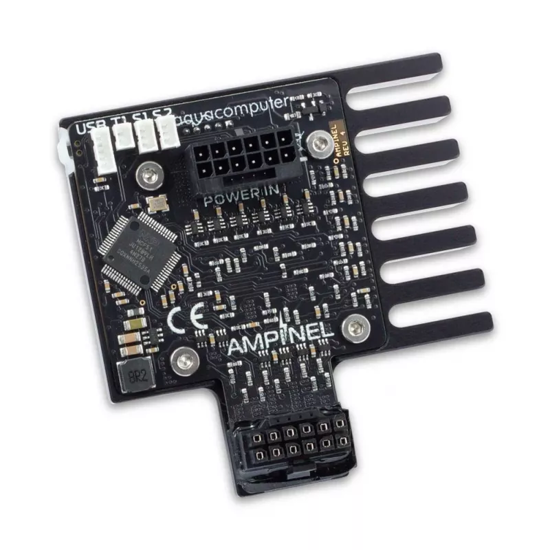 Aqua Computer AMPINEL 12V-2x6 näytönohjaimen virransyötön hallinta, 650 W, OLED, RGBpx - tyyppi B