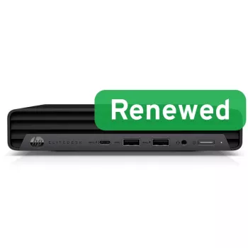 HP Renewed EliteDesk 800 G6 Desktop Mini PC – Intel Core i5-10500T, 16GB RAM, 256GB SSD, Intel UHD Graphics 630, Windows 11 Pro (Grad A)