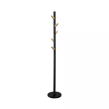 Vapaasti seisova vaateteline W66 musta 177 cm, jauhemaalattu teräs, 15 kg kantavuus