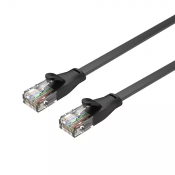 UNITEK Cat.6 UTP lattakaapeli 10m musta RJ45 Snagless Gigabit Ethernet