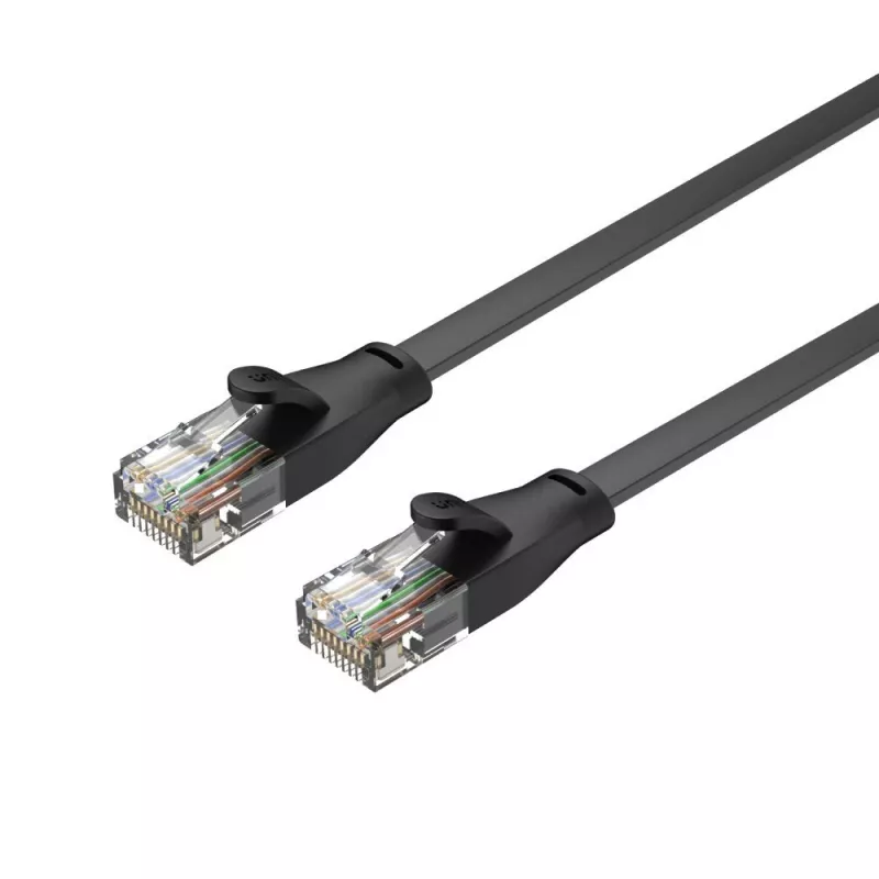 UNITEK Cat.6 UTP lattakaapeli 10m musta RJ45 Snagless Gigabit Ethernet