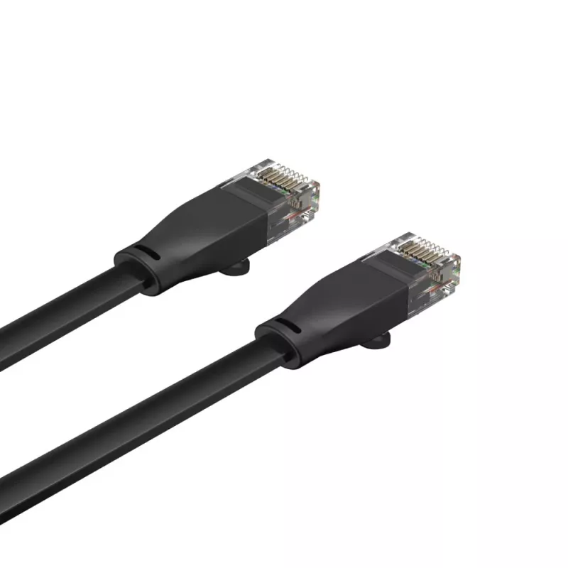 UNITEK Cat.6 UTP lattakaapeli 10m musta RJ45 Snagless Gigabit Ethernet