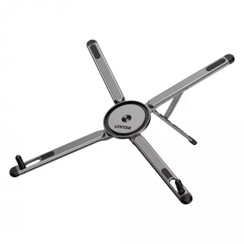 UNITEK Mag-Fold taitettava magneettiteline puhelimelle, tabletille ja kannettavalle jalustatoiminnolla, Space Grey