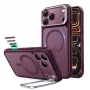 ESR Classic Hybrid Kickstand MagSafe kuori iPhone 17 Pro Max / 18 Pro Max - mattamatta tummanpunainen