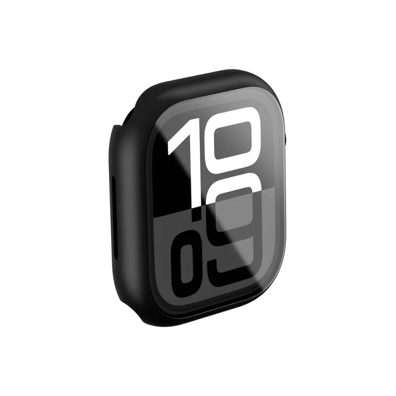 AMAZINGTHING Radix Glass Case karkaistulla lasilla Apple Watch 46mm, musta