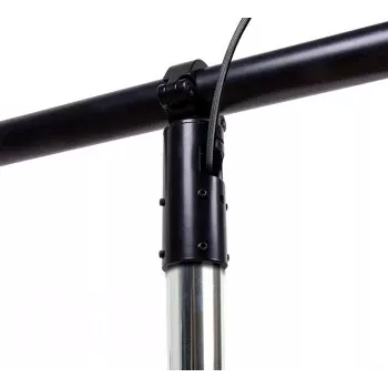 B-TECH AV SYSTEM 2 - ristikon kiinnityspidike Ø50mm putkille (musta)