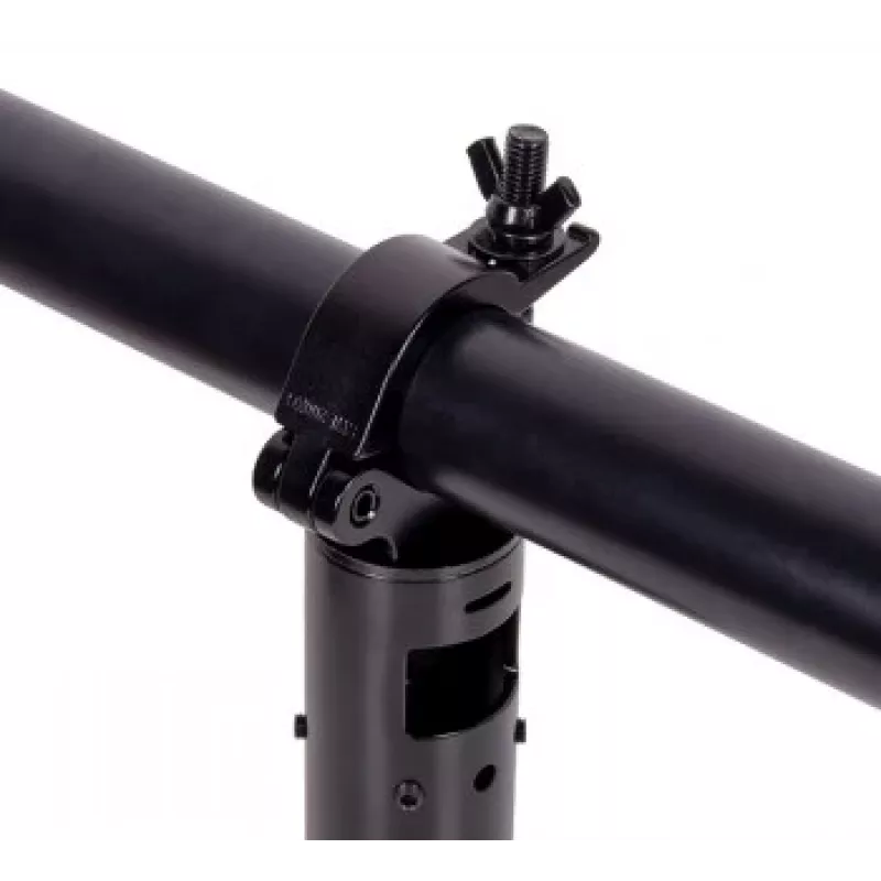B-TECH AV SYSTEM 2 - ristikon kiinnityspidike Ø50mm putkille (musta)