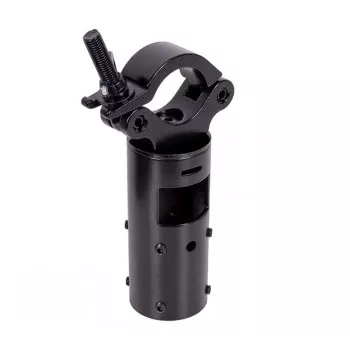 B-TECH AV SYSTEM 2 - ristikon kiinnityspidike Ø50mm putkille (musta)