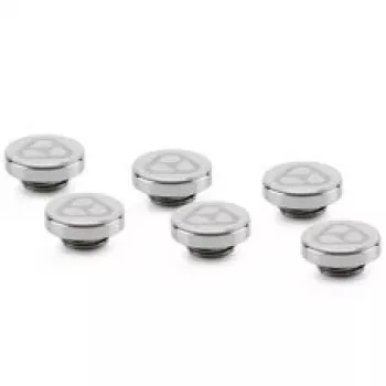 Thermal Grizzly DeltaMate Plug -tulppasarja, messinki - kiiltävä nikkeli, 6 kpl:n pakkaus