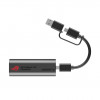 ASUS ROG USB-C10G 10G Ethernet -sovitin 2-in-1 USB-C- ja USB-A-liitännällä, Plug & Play, kompakti ja matkakäyttöön sopiva