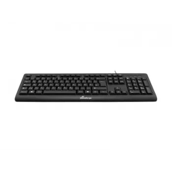 MediaRange MROS109-GR johdollinen USB-näppäimistö, QWERTY kreikkalainen asettelu, musta, 105 näppäintä, kalvo, 1,5 m kaapeli