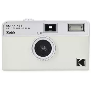 Kodak Ektar H35 Half-Frame 35 mm filmikamera - valkoinen/harmaa