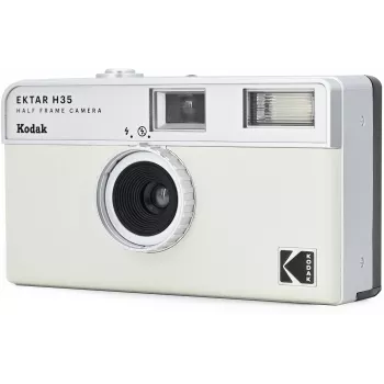 Kodak Ektar H35 Half-Frame 35 mm filmikamera - valkoinen/harmaa
