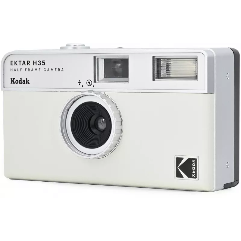 Kodak Ektar H35 Half-Frame 35 mm filmikamera - valkoinen/harmaa