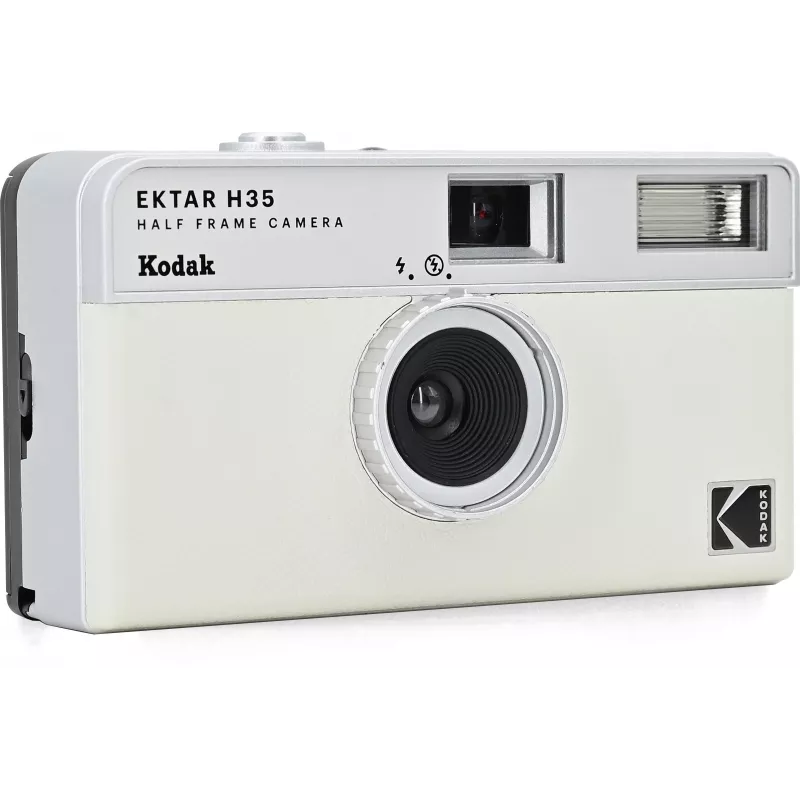 Kodak Ektar H35 Half-Frame 35 mm filmikamera - valkoinen/harmaa