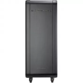 SilverStone Technology ALTA G1M Micro-ATX-tornikotelo - musta, karkaistu lasi, 90° emolevyn kierto, 180mm Air Penetrator -tuuletin